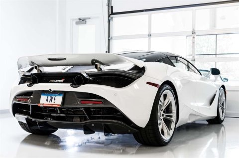 AWE Tuning McLaren 720S Performance Exhaust - Diamond Black Tips thumbnail 1
