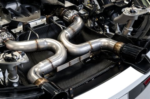 AWE Tuning McLaren 720S Performance Exhaust - Diamond Black Tips thumbnail 5