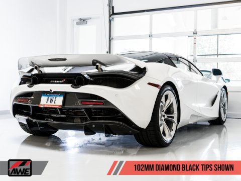 AWE Tuning McLaren 720S Performance Exhaust - Diamond Black Tips thumbnail 8