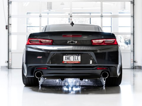 AWE Tuning 16-18 Chevrolet Camaro SS Axle-Back Exhaust - Touring Edition (Chrome Silver Tips) thumbnail 6