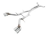 AWE Tuning 16-19 Chevy Camaro SS Resonated Cat-Back Exhaust -Track Edition (Quad Chrome Silver Tips) thumbnail 4