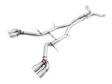 AWE Tuning 16-19 Chevy Camaro SS Resonated Cat-Back Exhaust -Track Edition (Quad Chrome Silver Tips) thumbnail 5