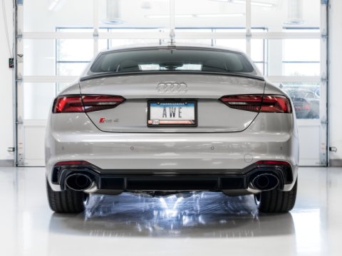 AWE Tuning Audi B9 RS5 Touring Edition Exhaust - w/ Diamond Black RS Tips thumbnail 4