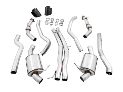 AWE Tuning Audi B9 RS 5 Sportback Touring Edition Exhaust-Non Resonated- Diamond Black RS Style Tips thumbnail 7