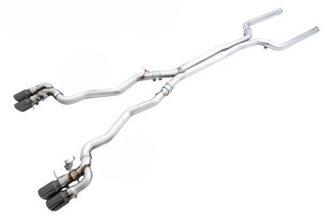 AWE Tuning 18-19 BMW F90 M5 SwitchPatch Cat-Back Exhaust- Black Diamond Tips thumbnail 2