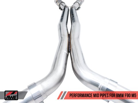 AWE Tuning 18-19 BMW F90 M5 Non-Resonated Performance Mid Pipes thumbnail 5