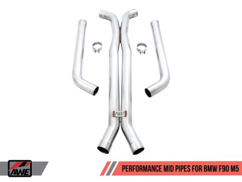 AWE Tuning 18-19 BMW F90 M5 Non-Resonated Performance Mid Pipes thumbnail 6