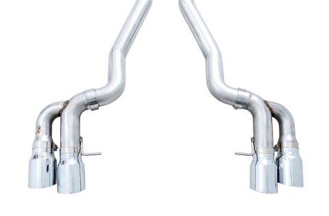 AWE Tuning 18-19 BMW M5 (F90) 4.4T AWD Axle-Back Exhaust - Track Edition (Chrome Silver Tips) thumbnail 4