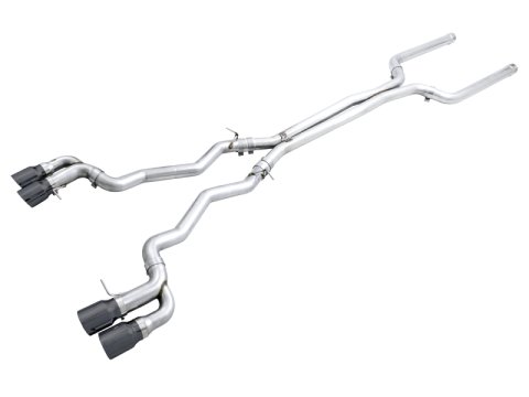 AWE Tuning 18-19 BMW M5 (F90) 4.4T AWD Cat-Back Exhaust - Track Edition (Diamond Black Tips) thumbnail 1