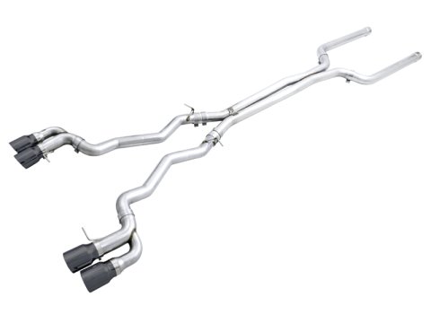 AWE Tuning 18-19 BMW M5 (F90) 4.4T AWD Cat-Back Exhaust - Track Edition (Diamond Black Tips) thumbnail 2