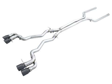 AWE Tuning 18-19 BMW M5 (F90) 4.4T AWD Cat-Back Exhaust - Track Edition (Diamond Black Tips) thumbnail 3