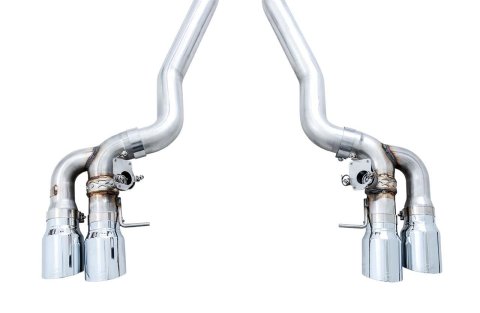 AWE Tuning 18-19 BMW M5 (F90) 4.4T AWD SwitchPath Axle-Back Exhaust - Chrome Silver Tips thumbnail 3