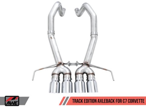 AWE Tuning 14-19 Chevy Corvette C7 Z06/ZR1 (w/AFM) Track Edition Axle-Back Exhaust w/Chrome Tips thumbnail 4
