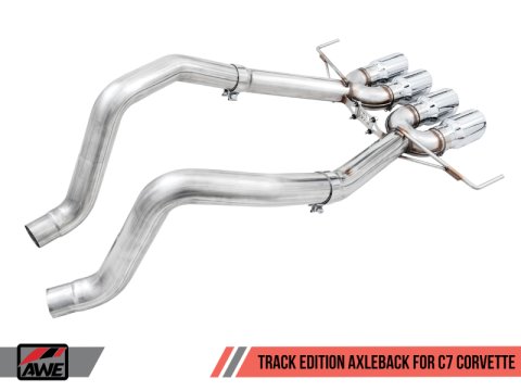 AWE Tuning 14-19 Chevy Corvette C7 Z06/ZR1 (w/AFM) Track Edition Axle-Back Exhaust w/Chrome Tips thumbnail 5