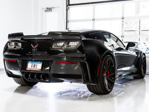 AWE Tuning 14-19 Chevy Corvette C7 Z06/ZR1 Track Edition Axle-Back Exhaust w/Black Tips thumbnail 9