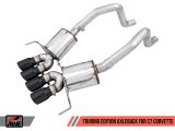 AWE Tuning 14-19 Chevy Corvette C7 Z06/ZR1 Touring Edition Axle-Back Exhaust w/Black Tips thumbnail 3