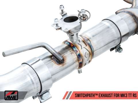 AWE Tuning 18-19 Audi TT RS 2.5L Turbo Coupe 8S/MK3 SwitchPath Exhaust w/Diamond Black RS-Style Tips thumbnail 7