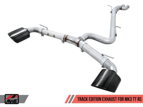 AWE Tuning 18-19 Audi TT RS 8S/RK3 2.5L Turbo Track Edition Exhaust - Diamond Black RS-Style Tips thumbnail 6