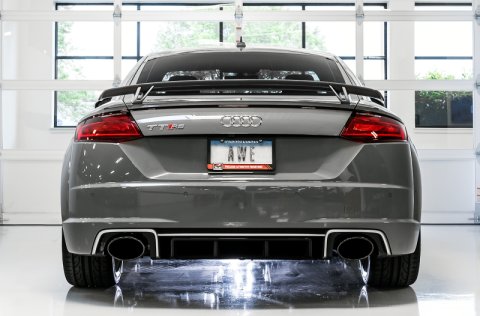 AWE Tuning 18-19 Audi TT RS 8S/RK3 2.5L Turbo Track Edition Exhaust - Diamond Black RS-Style Tips thumbnail 7
