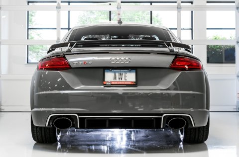 AWE Tuning 18-19 Audi TT RS 8S/RK3 2.5L Turbo Track Edition Exhaust - Diamond Black RS-Style Tips thumbnail 9