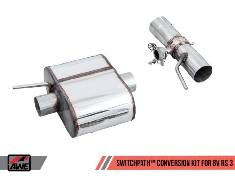 AWE Tuning 18-19 Audi TT RS Coupe 8S/MK3 2.5L Turbo SwitchPath Exhaust Conversion Kit thumbnail 1