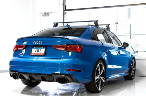 AWE Tuning 17-19 Audi RS3 8V Track Edition Exhaust - Diamond Black Tips RS-Style Tips thumbnail 8