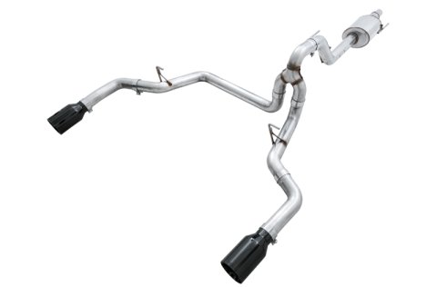 AWE Tuning 2015+ Ford F-150 0FG Dual Exit Performance Exhaust System w/5in Diamond Black Tips thumbnail 3