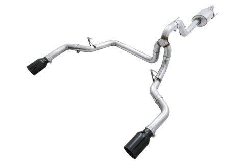 AWE Tuning 2015+ Ford F-150 0FG Dual Exit Performance Exhaust System w/5in Diamond Black Tips thumbnail 4