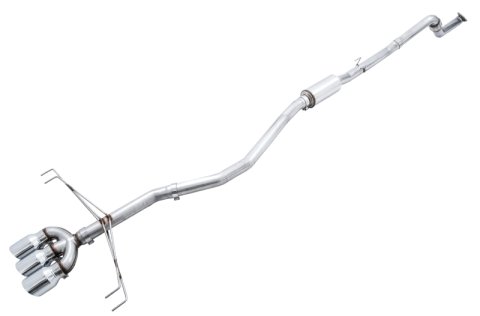 AWE Tuning 2017+ Honda Civic Type R Track Edition Exhaust w/Front Pipe & Triple Chrome Silver Tips thumbnail 2