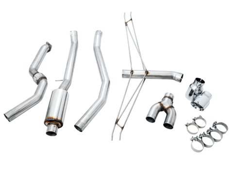 AWE Tuning 2016+ Honda Civic Si Track Edition Exhaust w/Front Pipe & Dual Chrome Silver Tips thumbnail 7