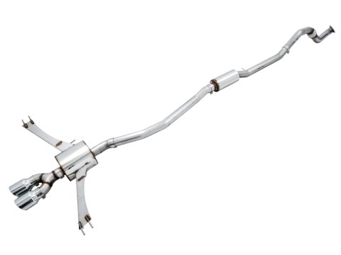 AWE Tuning 2016+ Honda Civic Si Touring Edition Exhaust w/Front Pipe & Dual Chrome Silver Tips thumbnail 3