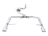 AWE Tuning 18-21 Volkswagen Jetta GLI Mk7 Track Exhaust - Chrome Silver Tips (Fits High-Flow DP) thumbnail 3