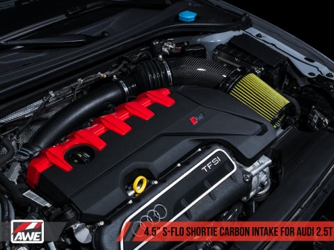 AWE Tuning Audi RS3 / TT RS S-FLO Shortie Carbon Fiber Intake thumbnail 7