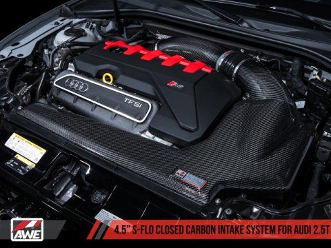 AWE Tuning Audi RS3 / TT RS S-FLO Closed Carbon Fiber Intake thumbnail 7