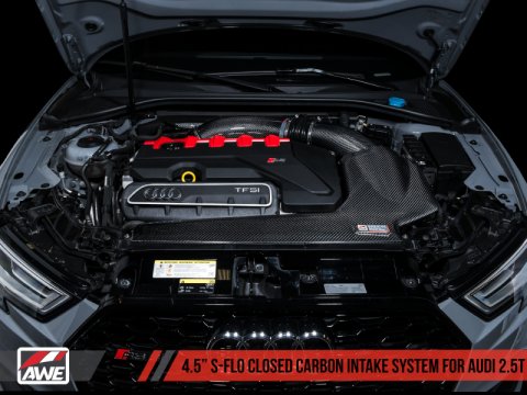 AWE Tuning Audi RS3 / TT RS S-FLO Closed Carbon Fiber Intake thumbnail 8