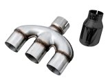 AWE Tuning 2016+ Honda Civic Si Track Edition Exhaust w/Front Pipe & Triple Diamond Black Tips thumbnail 5