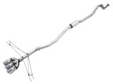 AWE Tuning 2016+ Honda Civic Si Track Edition Exhaust w/Front Pipe & Triple Chrome Silver Tips thumbnail 2