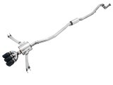 AWE Tuning 2016+ Honda Civic Si Touring Edition Exhaust w/Front Pipe & Triple Diamond Black Tips thumbnail 1