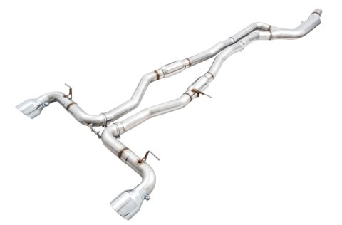 AWE Tuning 2020 Toyota Supra A90 Track Edition Exhaust - 5in Chrome Silver Tips thumbnail 2