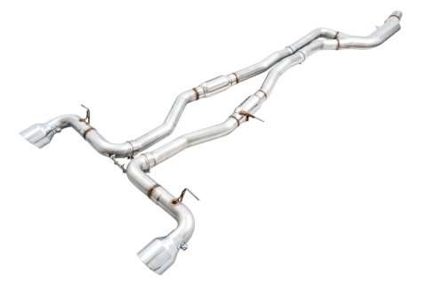 AWE Tuning 2020 Toyota Supra A90 Track Edition Exhaust - 5in Chrome Silver Tips thumbnail 4