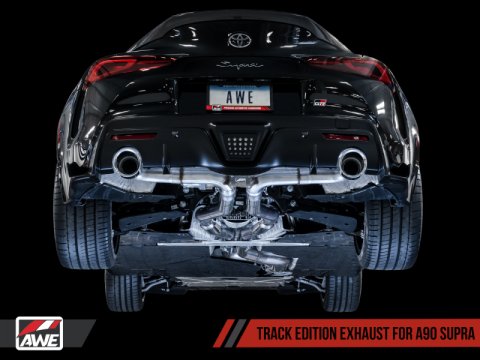 AWE Tuning 2020 Toyota Supra A90 Track Edition Exhaust - 5in Chrome Silver Tips thumbnail 8
