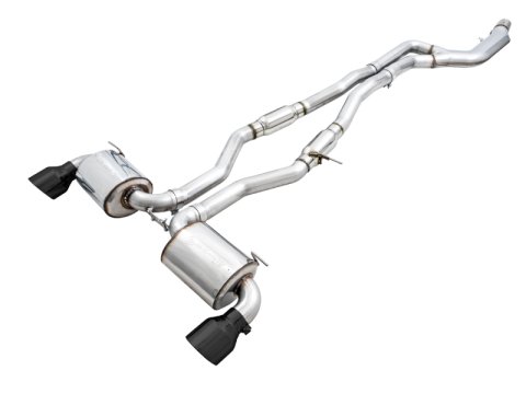 AWE Tuning 2020 Toyota Supra A90 Resonated Touring Edition Exhaust - 5in Diamond Black Tips thumbnail 1