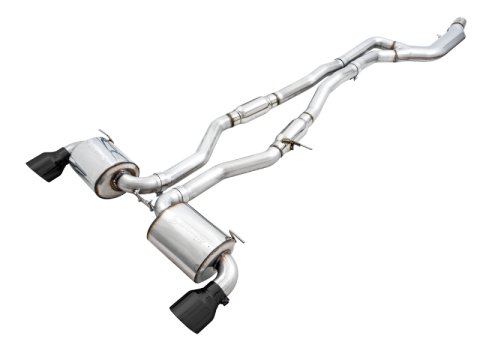 AWE Tuning 2020 Toyota Supra A90 Resonated Touring Edition Exhaust - 5in Diamond Black Tips thumbnail 3