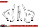 AWE Tuning 2015+ Dodge Challenger 6.4L/6.2L Supercharged Track Edition Exhaust - Use Stock Tips thumbnail 6