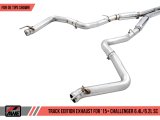 AWE Tuning 2015+ Dodge Challenger 6.4L/6.2L Supercharged Track Edition Exhaust - Use Stock Tips thumbnail 7