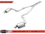 AWE Tuning 2015+ Dodge Challenger 6.4L/6.2L Non-Resonated Touring Edition Exhaust - Use Stock Tips thumbnail 1