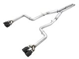 AWE Tuning 2015+ Dodge Challenger 6.4L/6.2L SC Track Edition Exhaust - Quad Diamond Black Tips thumbnail 1