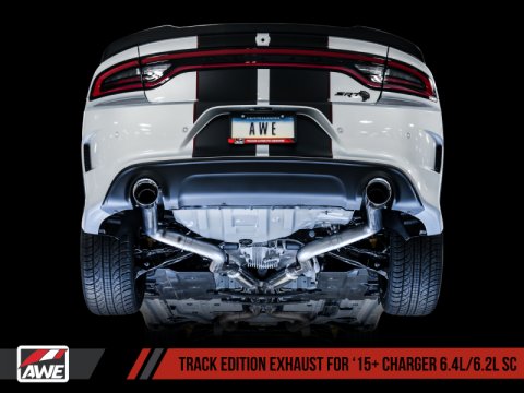 AWE Tuning 2015+ Dodge Charger 6.4L/6.2L Supercharged Track Edition Exhaust - Chrome Silver Tips thumbnail 7