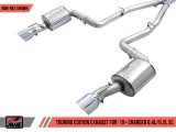 AWE Tuning 2015+ Dodge Charger 6.4L/6.2L SC Non-Resonated Touring Edition Exhaust - Silver Tips thumbnail 9