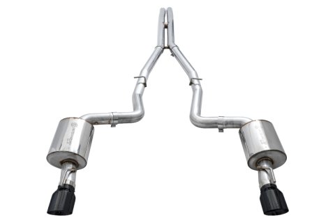 AWE Tuning 2015+ Dodge Charger 6.4L/6.2L Non-Resonated Touring Edition Exhaust - Diamond Blk Tips thumbnail 4